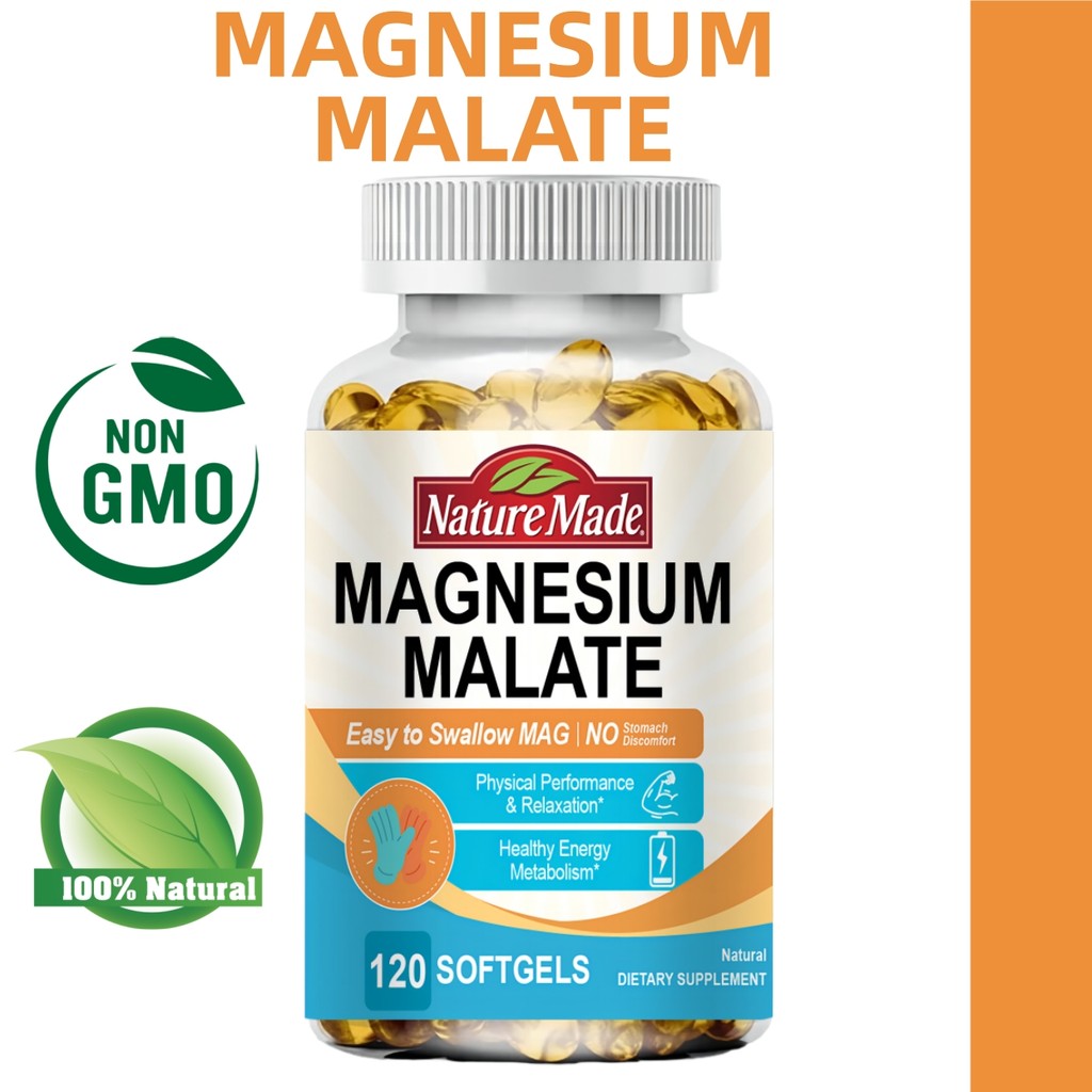 Nature Made Magnesium Supplement Softgels-ช่วยผ่อนคลายการหดตัวของกล้ามเนื้อและควบคุมวงจรการนอนหลับ