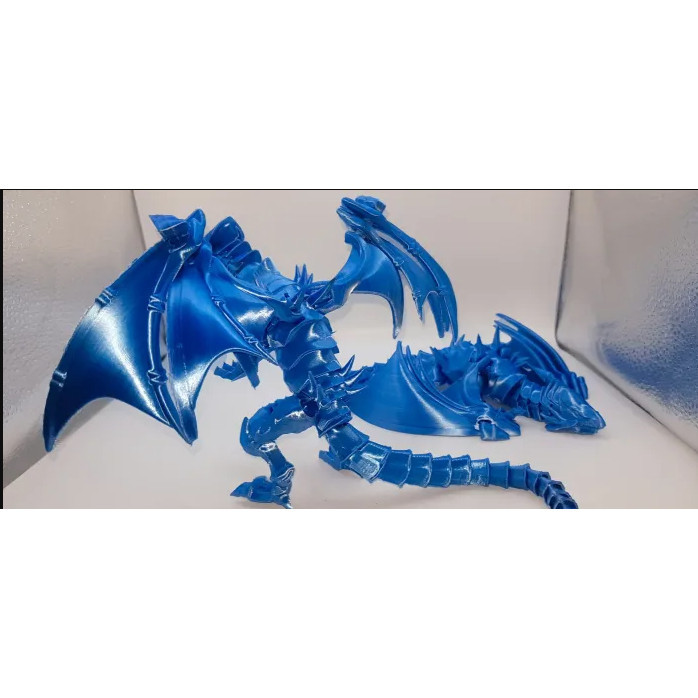 Cuero Action Figure ของเล่น Blue Eyes White Dragon Yugioh Duel Monsters Articulation