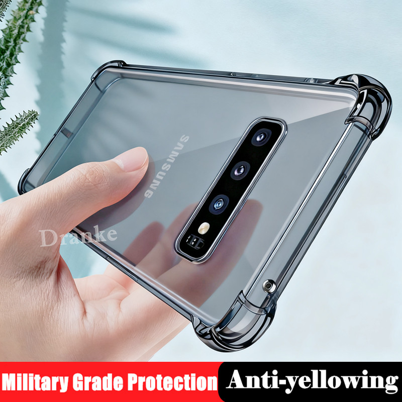 เคสโทรศัพท์สําหรับ Samsung Galaxy S10 5G 6.7 นิ้ว SM-G977B G977U G977N ยืดหยุ่นซิลิโคนเหลวใสกึ่งโปร่งใส Anti-Yellowing ฝาครอบ 4 มุมป้องกัน Jelly กรณี
