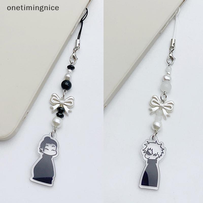 Onetimingnice อะนิเมะ Jujutsu พวงกุญแจคอสเพลย์ Geto Suguru Satoru Gojo จับคู่ JJK โทรศัพท์ Charm อุป