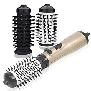 Escova Rotativa Profissional 2 em 1 – Tecnologia de Secagem e Modelagem com Elegância – 110V