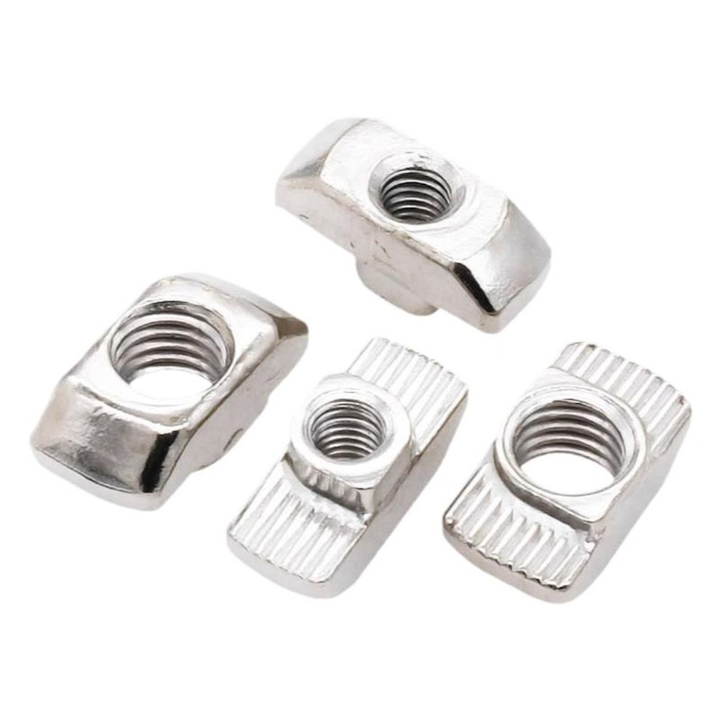 (-XCF)มาตรฐานยุโรป t-nut ชุบนิกเกิลประเภทเรือ t-nut t-block M3/M4/M5/M6/M8