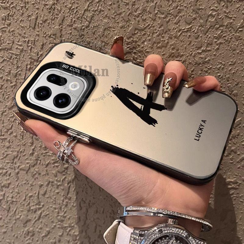 เคส OPPO Find X9 X8 เคส OPPO Find X9 X8 Pro เคสกันกระแทก เคสตัวอักษร A-Z 26 ตัว เคสโทรศัพท์แบบด้านแข็ง