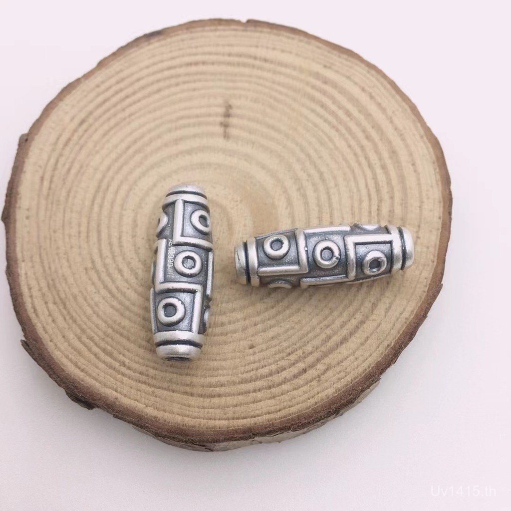 พาสパーテวูต์เงินแท้แบบ retrodzi ลูกปัด 3D hard 999 เครื่องประดับเงิน hand-made AZ8N