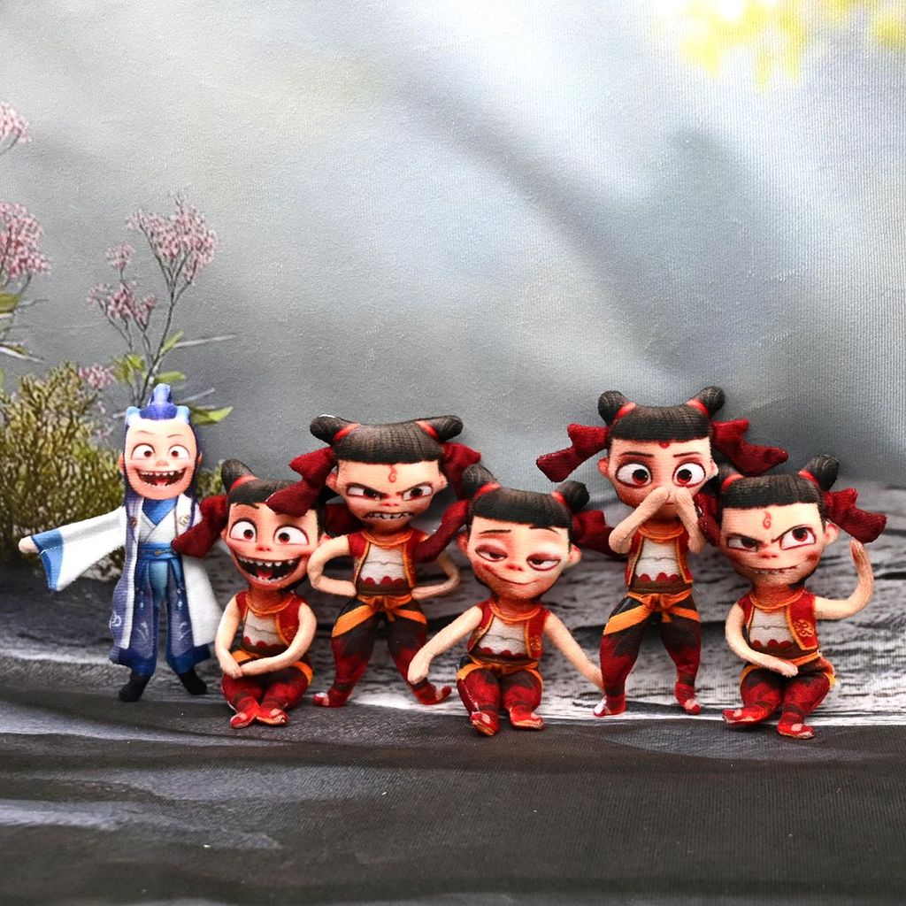 Nezha Magic Boy Skeleton No White Edge Mouse Dry Doll Hand Foot Wire Movable Pendulum Shape Plush Do