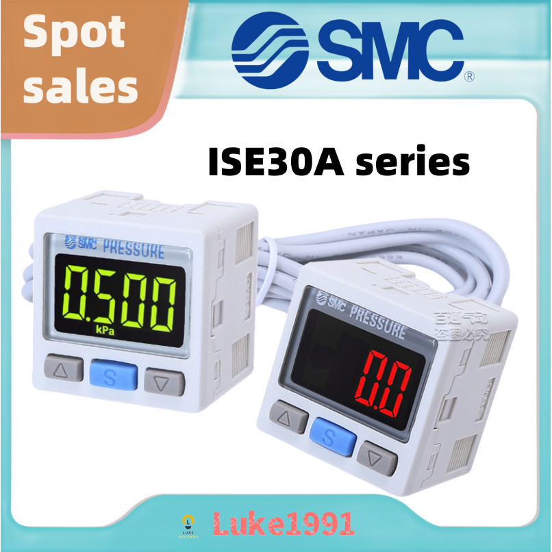 SMC จอแสดงผลดิจิตอลเซ็นเซอร์ความดัน ISE30A-01-N/PL/ZSE30A-01-A/BC/DL ZSE30AF-01-PL แรงดันลบสูญญากาศ