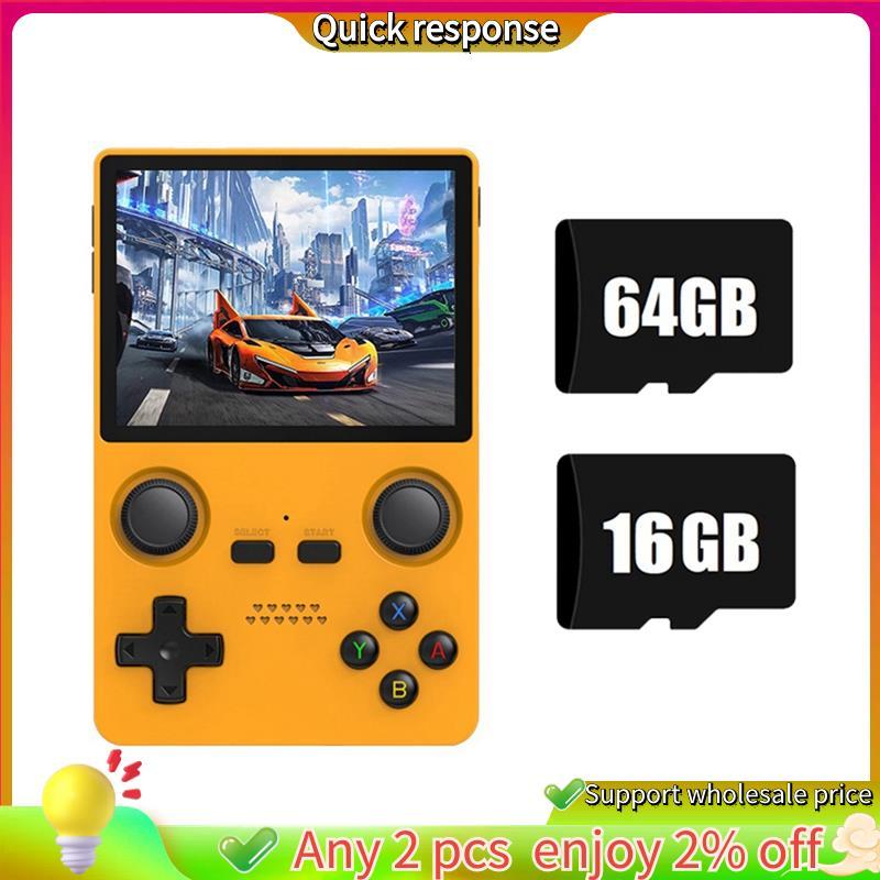 ในสต็อก-X35S คอนโซลวิดีโอเกมมือถือ Hall จอยสติ๊กเปิดแหล่ง 16G + 64G ตัวควบคุมเกมย้อนยุคสําหรับ // N6