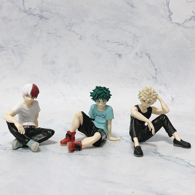 My Hero Academia Action Figurines ของเล่น Bakugou Katsuki Midoriya Izuku Bakugou Katsuki PVC Action 