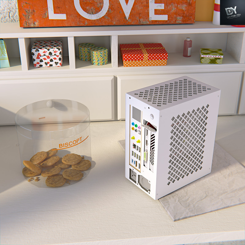 CASE PC (เคสพีซี) ITX แชสซี u1 itx แชสซี a4 แชสซี k39 1u ชุด HTPC มินิแบบพกพาจอแสดงผลอิสระแชสซีคอมพิ