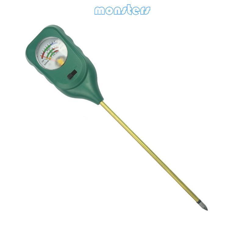 Mon Soil Tester 3-in-1 Plant Moisture Meter Fertility PH Tester สําหรับบ้านสวนสนามหญ้าในร่มกลางแจ้งท