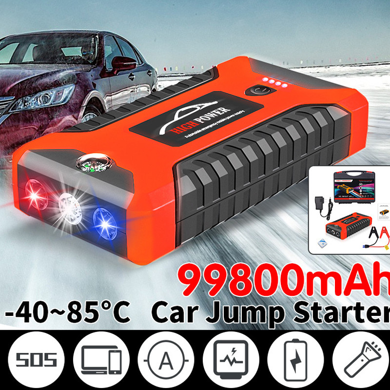 🆕✨จั๊มสตาร์ทรถยนต์ พาวเวอร์แบงค์ 99800mAh