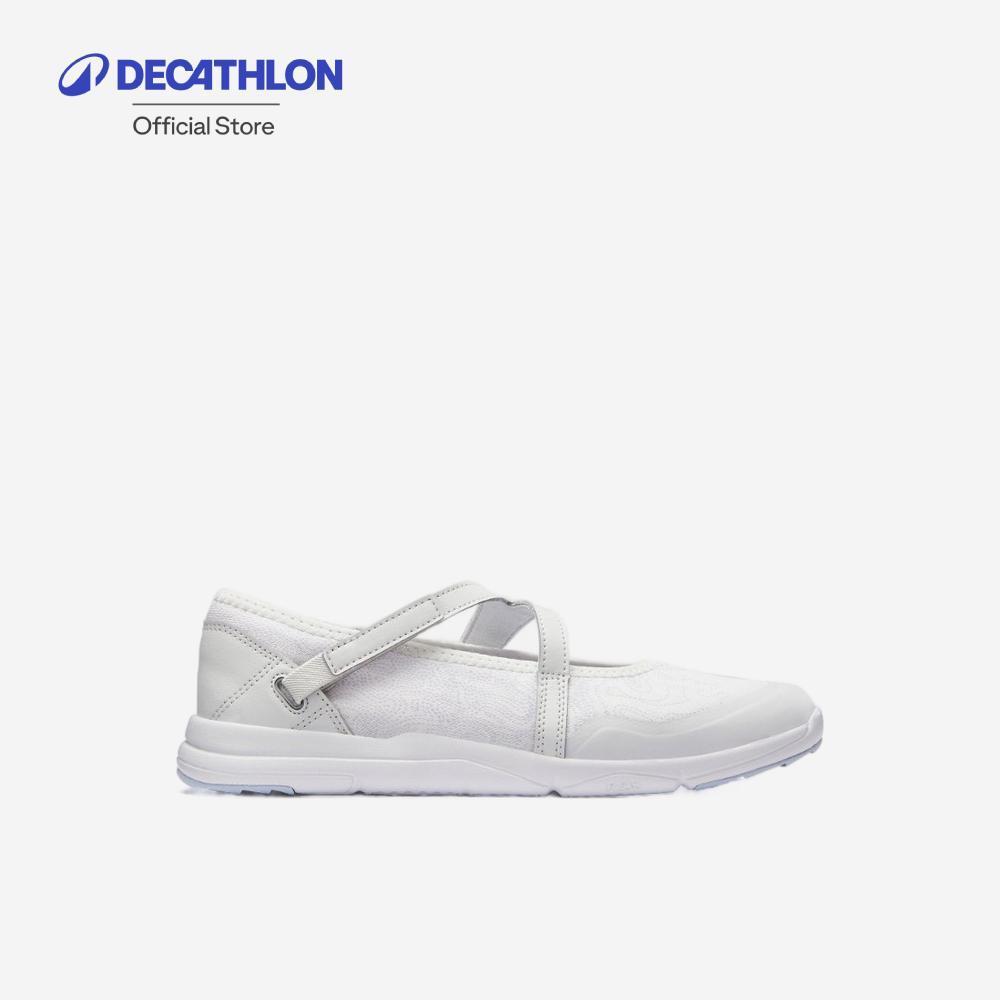 Decathlon Women'S Urban Walking Ballerina Pumps รองเท้าส้นเตี้ยทรงบัลเลต์ผู้หญิง รุ่น Pw 160 Br'Easy - Grey