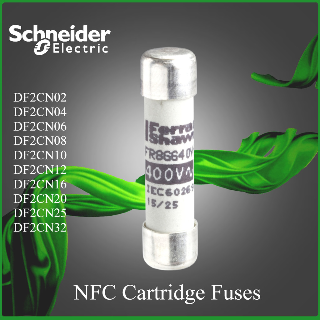 Schneider Fuse Core NFC ตลับหมึกฟิวส์ DF2CN02 DF2CN06 DF2CN08 DF2CN10 DF2CN12 DF2CN16 DF2CN20 DF2CN2