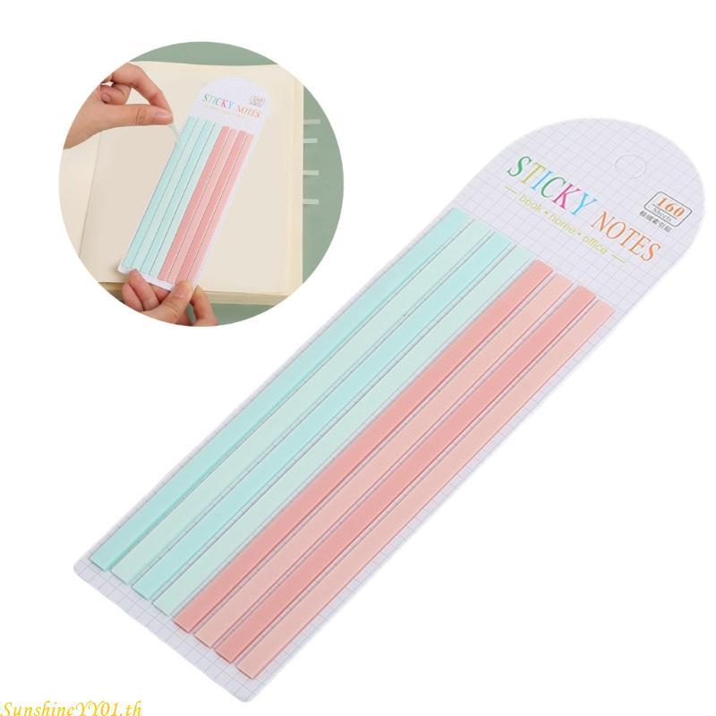 SUN Long Strips Repositionable Stick Index Tabs Book Tabs Flags เครื่องหมายหน้ากาว