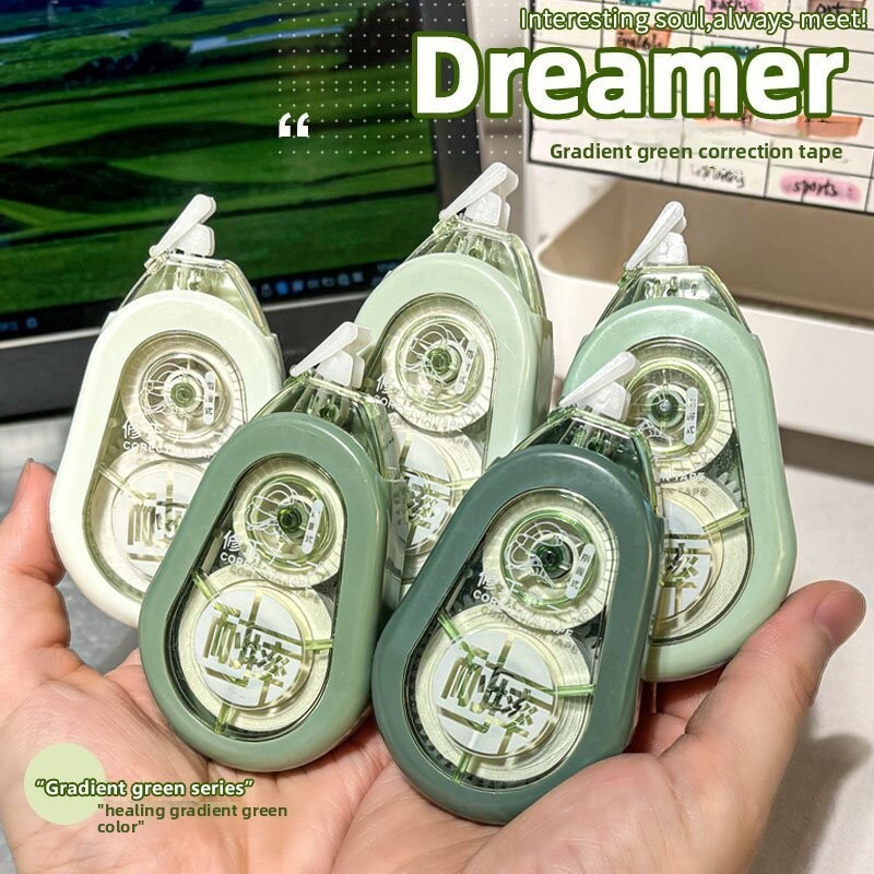 Student & Office Must-Have! เทปลบคําผิดเงียบ 5 แพ็ค - ใบละ 8 ม. เรียบ & แตกหัก