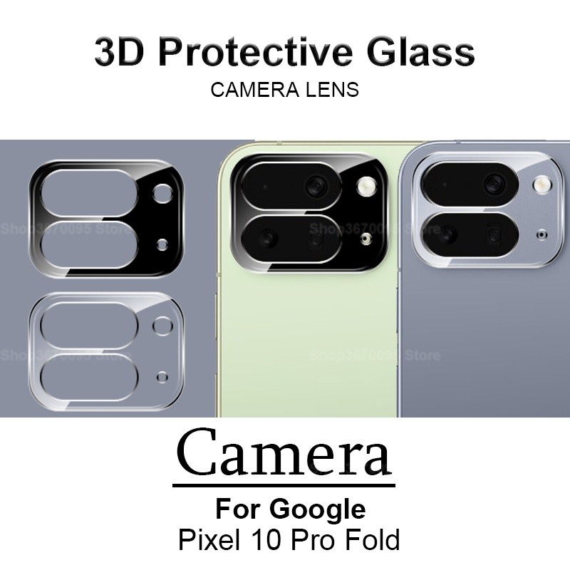 1-2PCS 3D กล้องกระจกนิรภัยสําหรับ Google Pixel 10 Pro พับ 5G เลนส์กล้องป้องกันฟิล์มแก้ว Google10ProF
