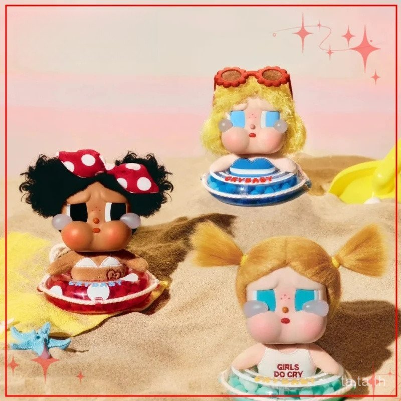 Genuine  CRYBABY Vacation Mode on Series Blind Box Vinyl Face Doll Pendant Collections Christmas Gifts