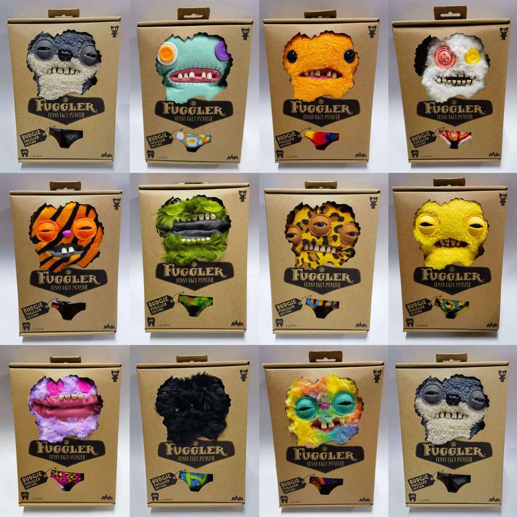 Fuggler Big Tooth Monster Piggler Tooth Baby Doll kmart Ugly Cute Monster Fart Series รูปแบบใหม่