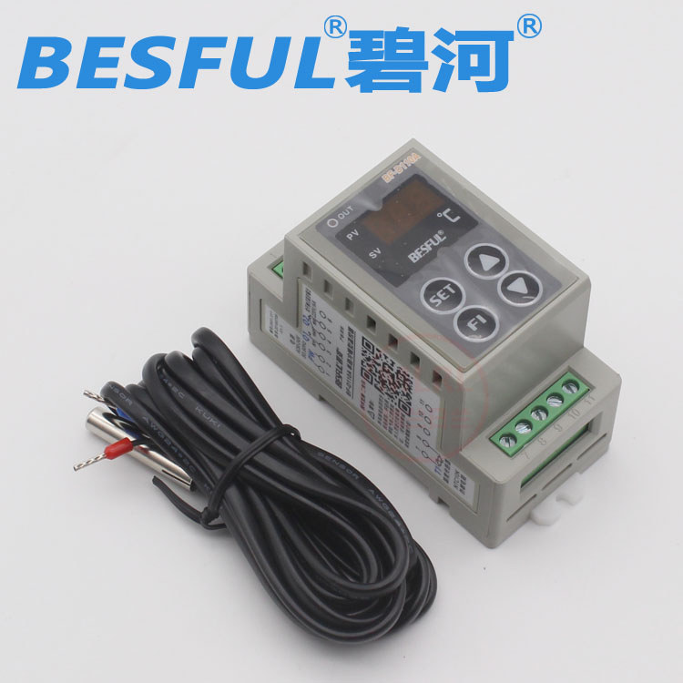 Bihe BF-D110A รางความร้อนประเภท Solar Thermostat ดิจิตอลจอแสดงผลปรับอุณหภูมิ