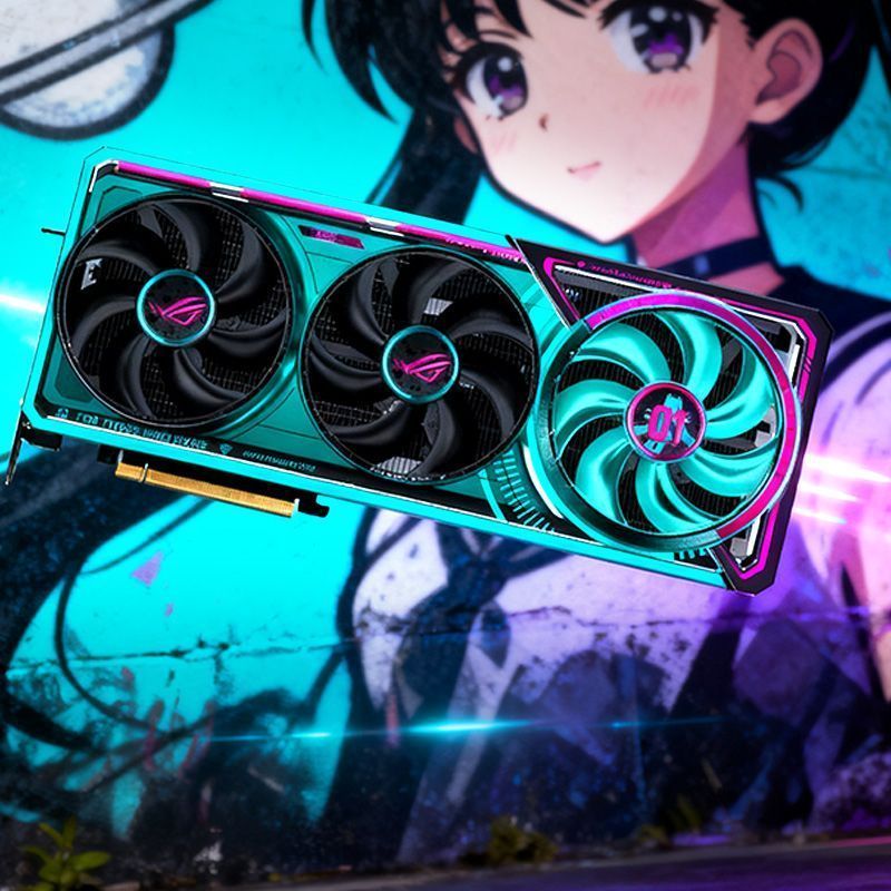 Asus ROG-ASTRAL-RTX5080-O16G-MIKU-C Hatsune เมนบอร์ดคอมพิวเตอร์ h