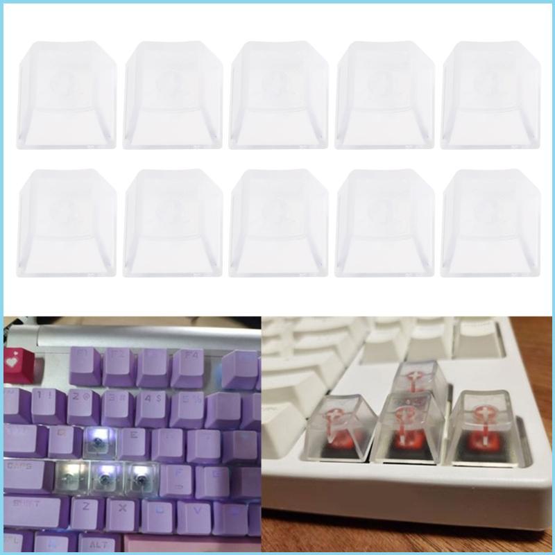 EZR โปร่งใส Keycap R4 ความสูงหนา ABS Backlit Keycap ชุด Matte Backlit Keycap สําหรับคีย์บอร์ดแบบกลไก