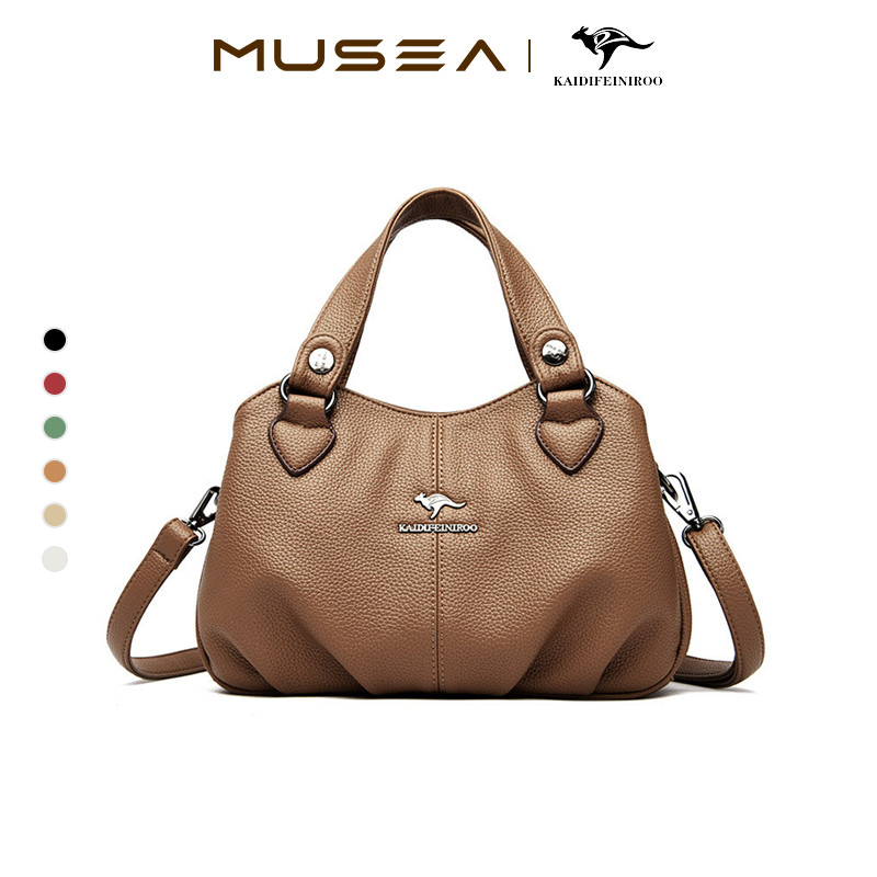 KAIDIFEINIROO Hobo Bag กระเป๋าถือผู้หญิงอารมณ์ แฟชั่น หนังนิ่ม ความจุสูง กระเป๋าสะพาย