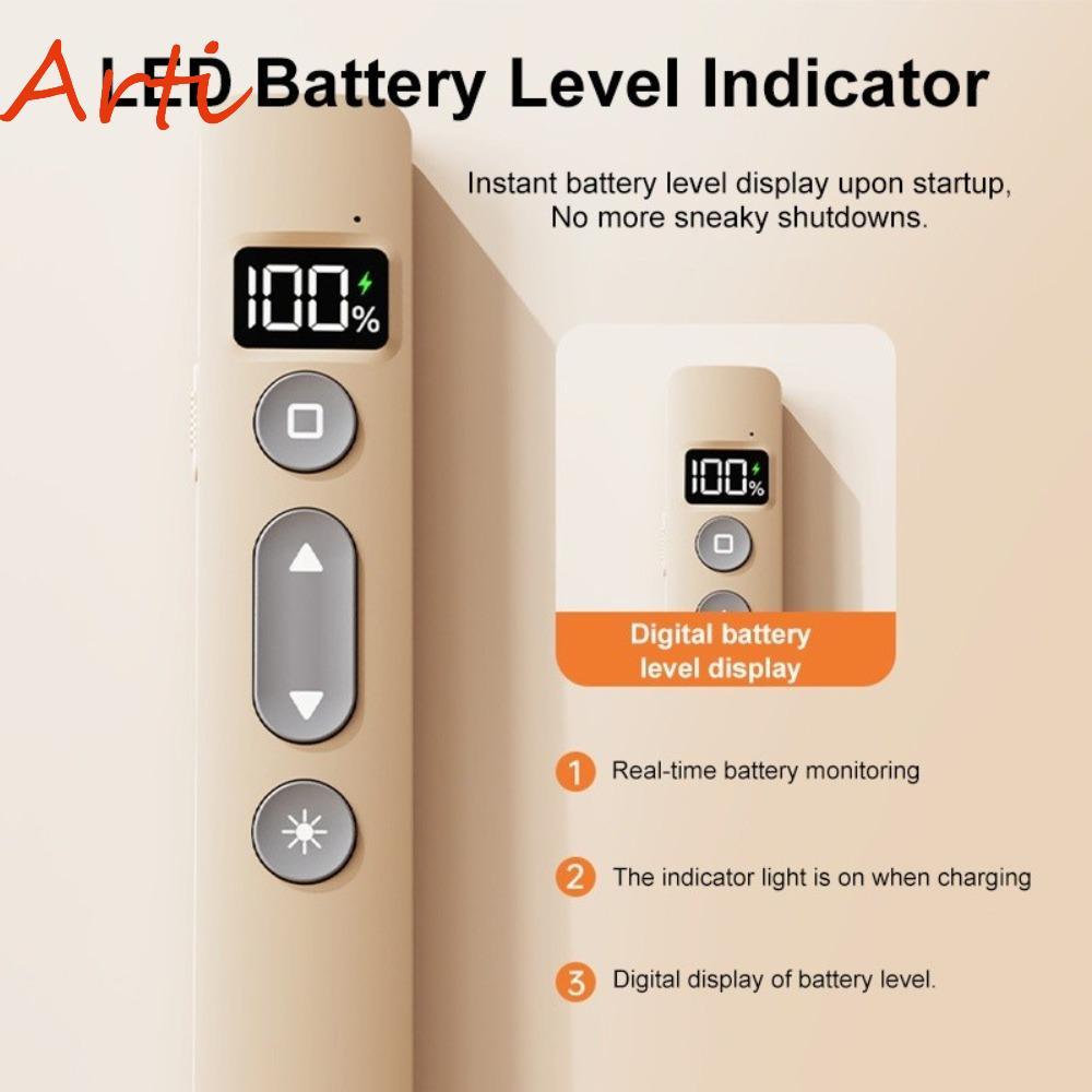 ARTI Laser Pointer Clicker, 2.4GHz Meeting Wireless Flip Pen Clicker, สบาย Grip อินฟราเรด Remote Pre