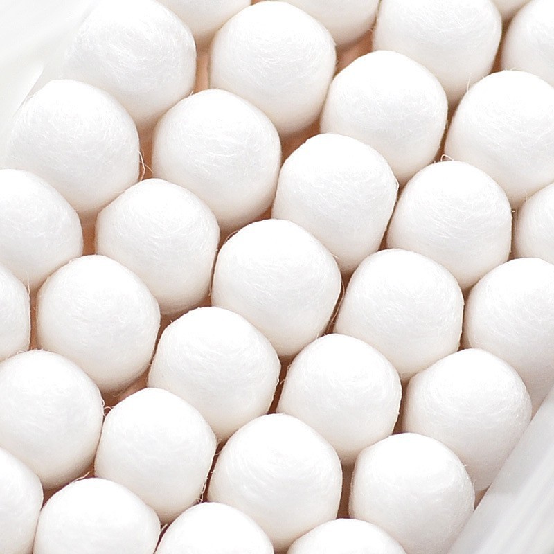 คอตตอนบัด สำลีก้าน 100 ก้าน Cotton buds สำลีปั่นหูด้ามไม้ สำลีไม้ สำลีเช็ดเครื่องสำอาง - รูปที่ 2