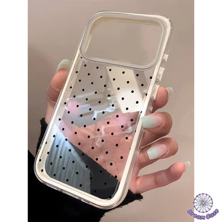 เคสไอโฟน11 แฟชั่นง่ายคลื่นใส 2 in 1 อ่อนสำหรับ IPhone 11 13 15 14 12 17 16 Pro Max 17 16 15 14 Plus 16 15 13 12 14 Pro X
