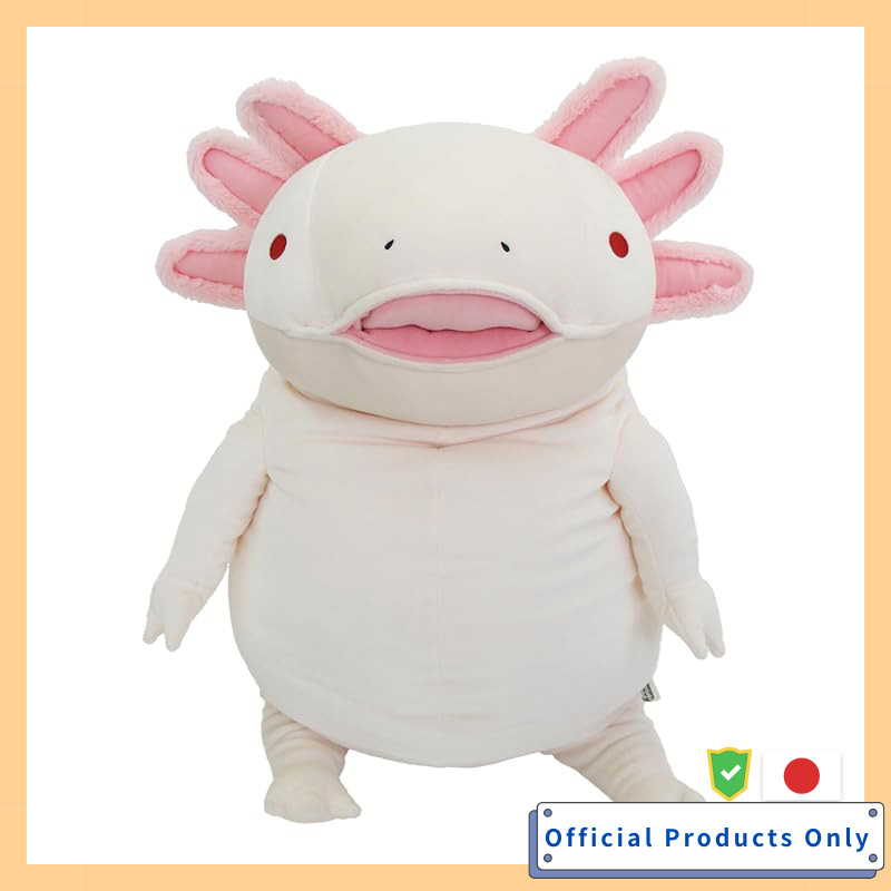 Morisaka Global Mochi Upa Ivory XL 35x35x50cm Axolotl Plush Toy Mochi Series MOUP-0880IV