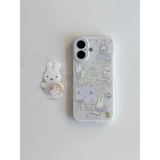 เคสโทรศัพท์เหมาะสําหรับiPhone 7 8 X XS XR XSMAX 11 12 13 14 15 16 17 Pro max Plus Air Fun Star Miffyกระต่ายวงเล็บShock-Resistantกันกระแทกเคสรวมทุกอย่าง 6H4F