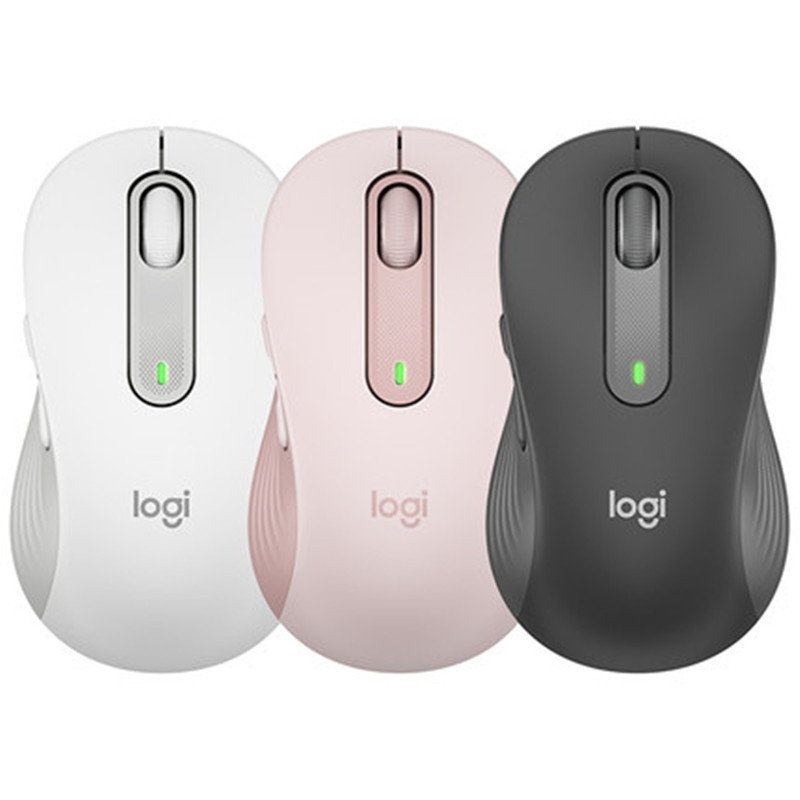 Logitech Logitech M650 เมาส์ไร้สาย Light Tone สํานักงานธุรกิจขนาดโหมดคู่เมาส์เสริมมือ