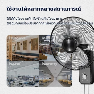 (รับประกัน30ปี) ซื้อ1แถม1 พัดลมติด ผนัง16นิ้ว ส่ายหัวได้ ลมแรง ลมแรง มีรีโมท ควบคุมระยะไกล พัดลมไฟฟ้า พัดลมผนัง