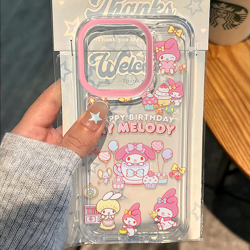 เคสไอโฟน 17 15 13 สำหรับ iPhone 17 11 13 15 Pro Max 12 14 Pro Max XR X XS Max 7 8 15 14 Plus SE ปกทำนองที่น่ารักน่ารัก