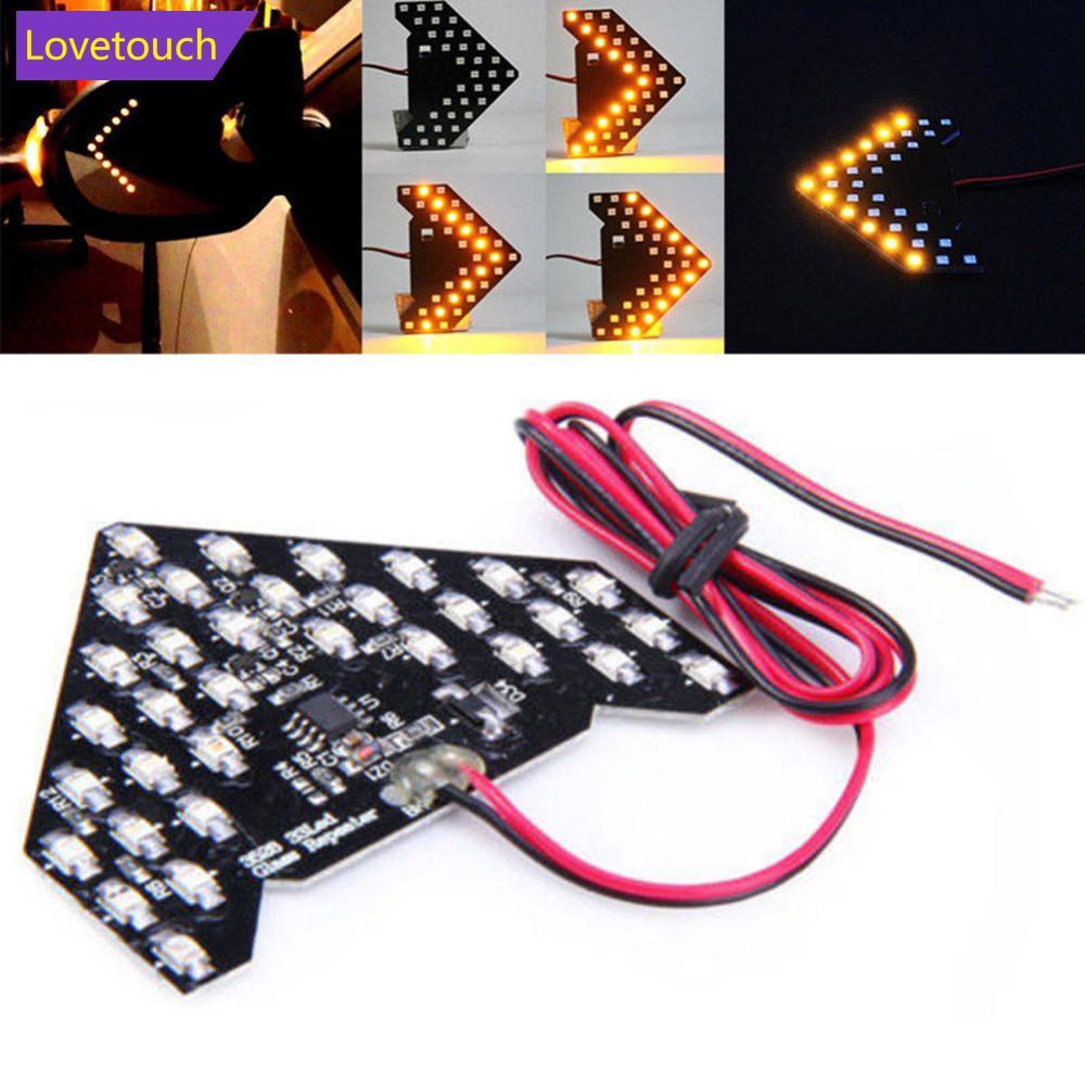 LOVETOUCH 1 PC 33SMD LED Arrows แผงรถกระจกมองข้างไฟเลี้ยว 12V J9R8