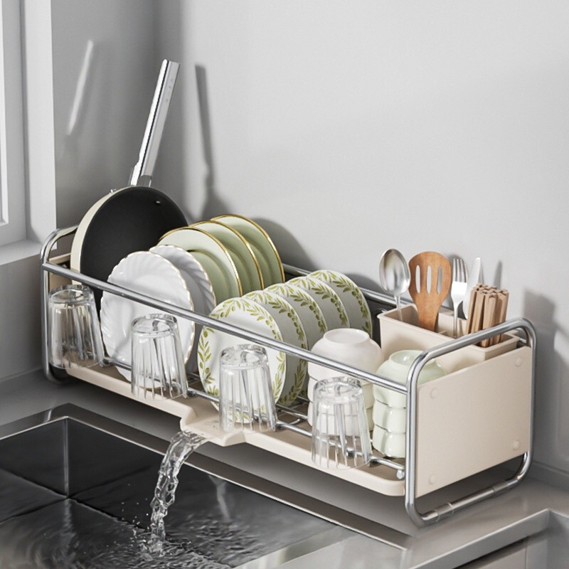Dish Drying Rack Bowl Drainer Over Sink Drainer Draining Rack Organizer Kitchen Sink Basket Tablewar