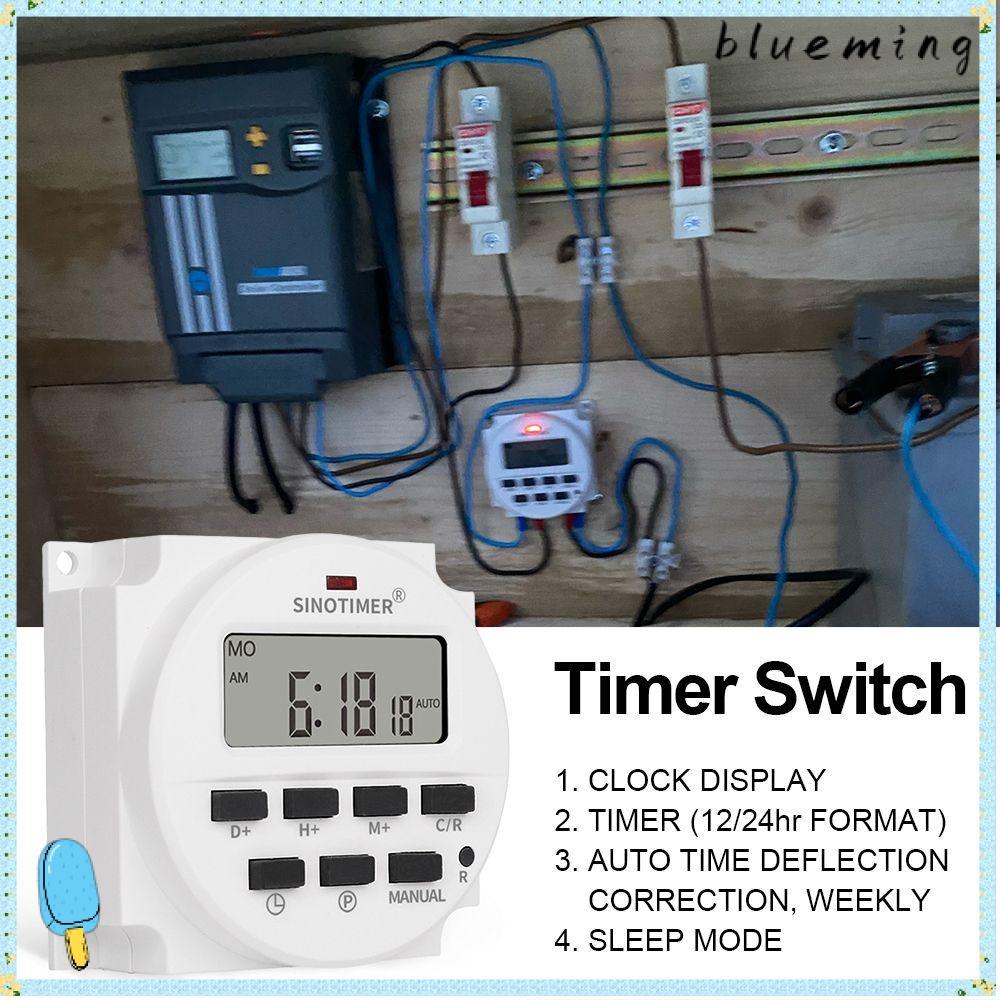 BLUEMING Time Relay Control Volt Volt Volt Output Professional 7 Days โปรแกรมรายสัปดาห์ Smart switch