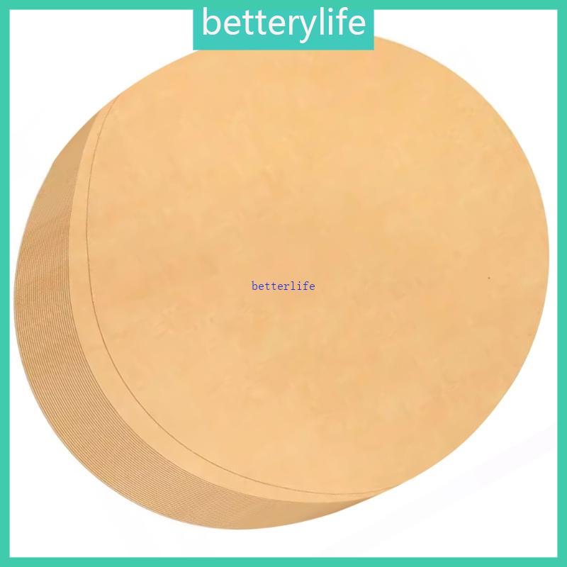 BTF 100 ชิ้นทิ้งเค้ก Liners รอบกระดาษสําหรับเตาอบหม้อทอดกระทะ