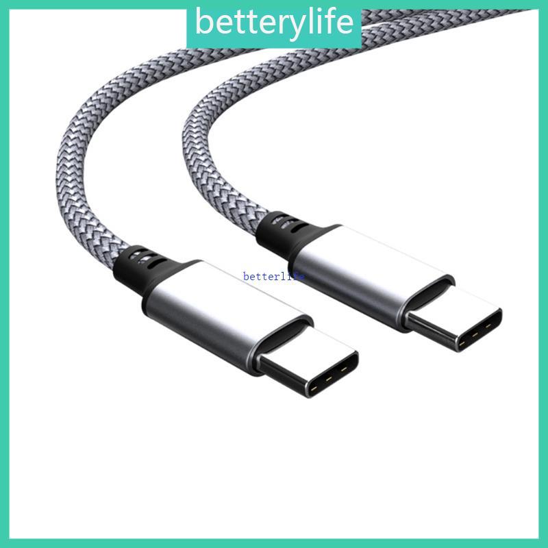 BTF PD60W สาย USB C ถึง Type C PD60W ข้อมูลความเร็วการชาร์จสายถักไนลอน