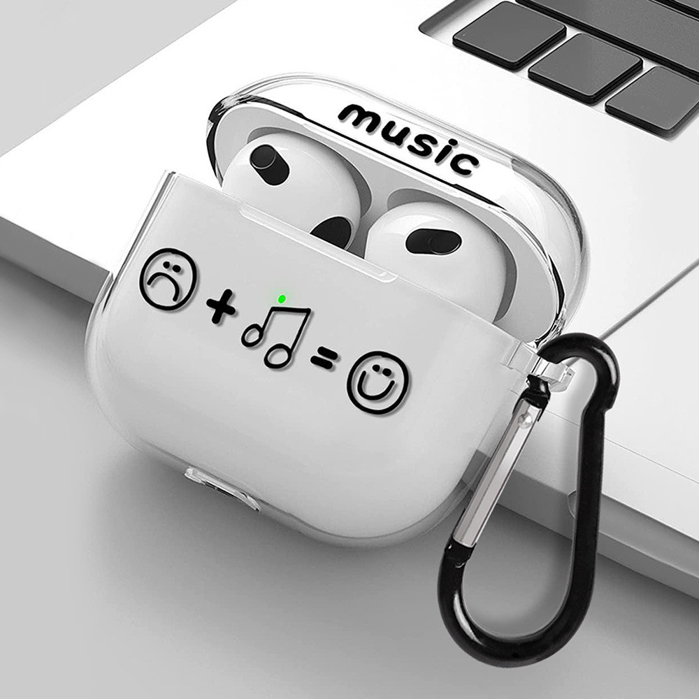 Creative Music Expression Graffiti หูฟังป้องกันกรณีสําหรับ Airpods1/2/3 Apple หูฟังบลูทูธ