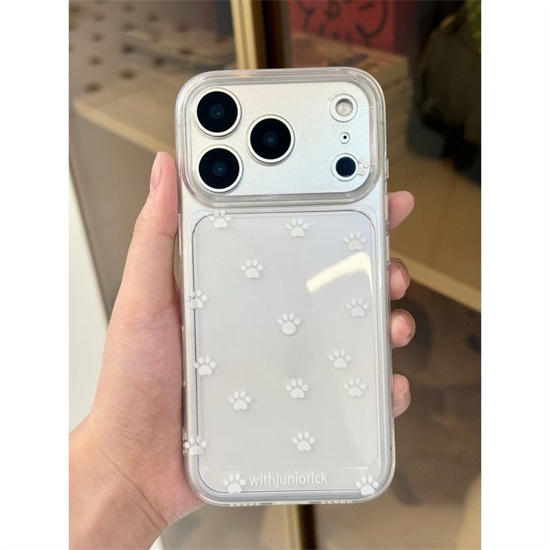 สำหรับIPhone 17 Air 15 13 11 12 16 14 Pro Max X XR XS Max 7 14 16 Plus SEแบบเต็มจอ ลายกรงเล็บเล็ก น่ารัก เคสใสกันกระแทก - รูปที่ 3