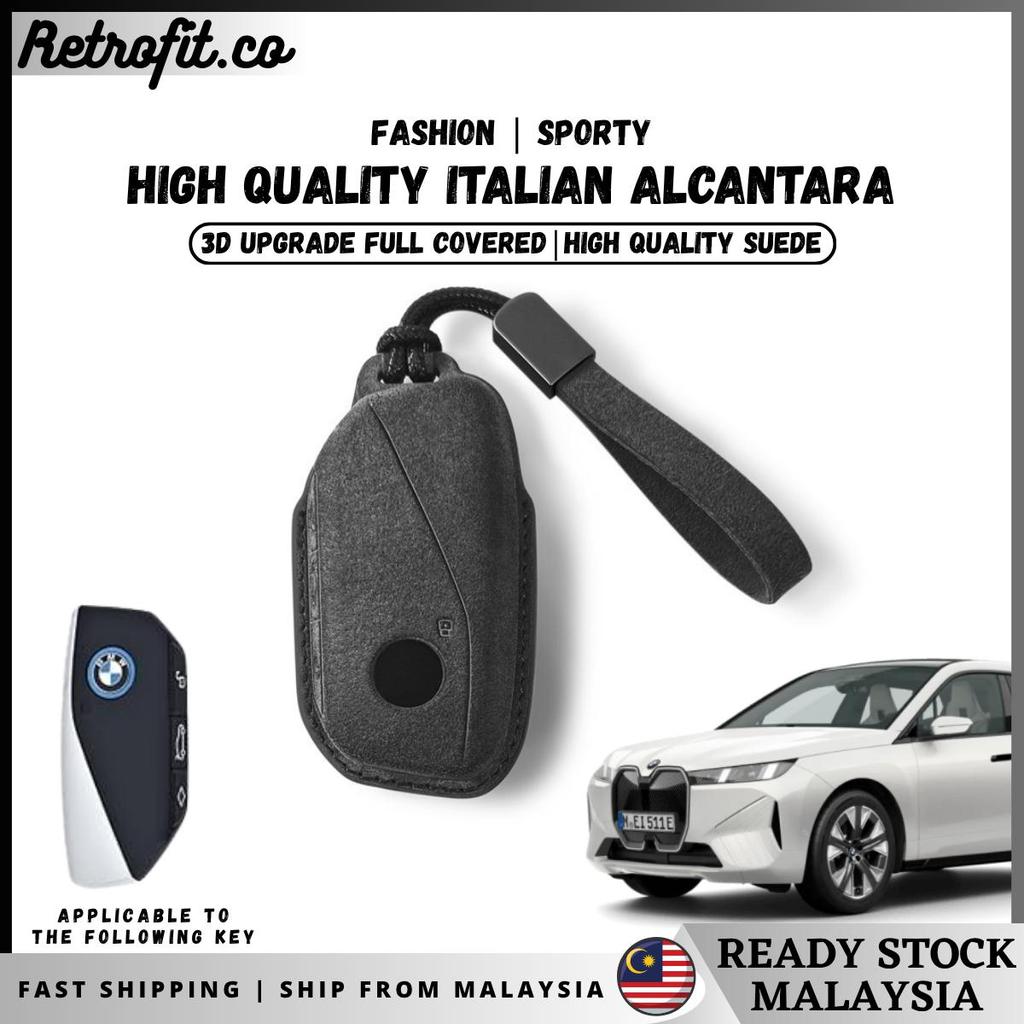 🇲🇾 ปลอกกุญแจรถยนต์ BMW Alcantara BMW 7 Series, X1, X6, X7, iX, i5, i7, XM, U11, U12 ปลอกกุญแจแบบเต็ม