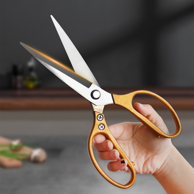 Geesong กรรไกรตัดครัวอเนกประสงค์แบบขยาย กรรไกรตัดกระดูกสัตว์ปีกสําหรับงานหนัก