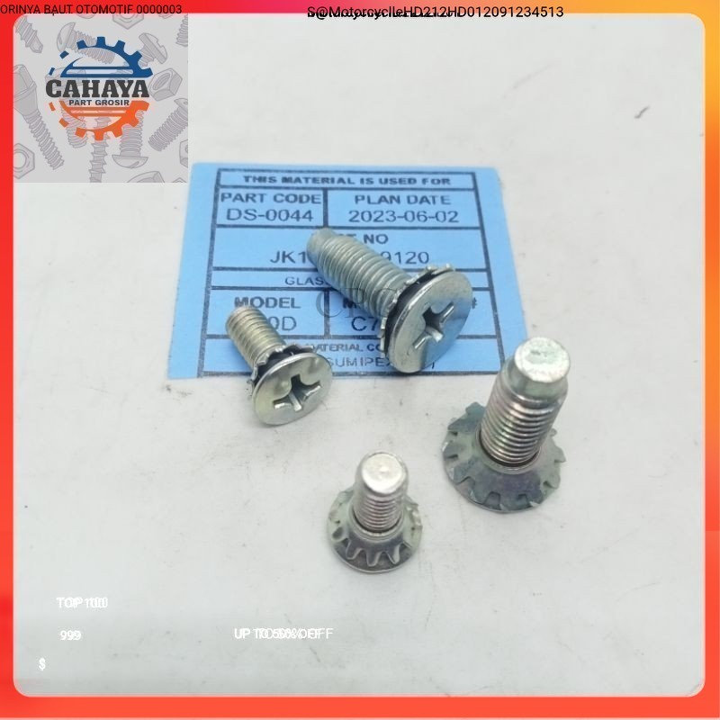 ประตูรถ HINGE BOLT CAP M8 20 M6 25 BOLT 10 และ 12 ORIGINAL AUTOMOTIVE $ รถจักรยานยนต์ 01 B1