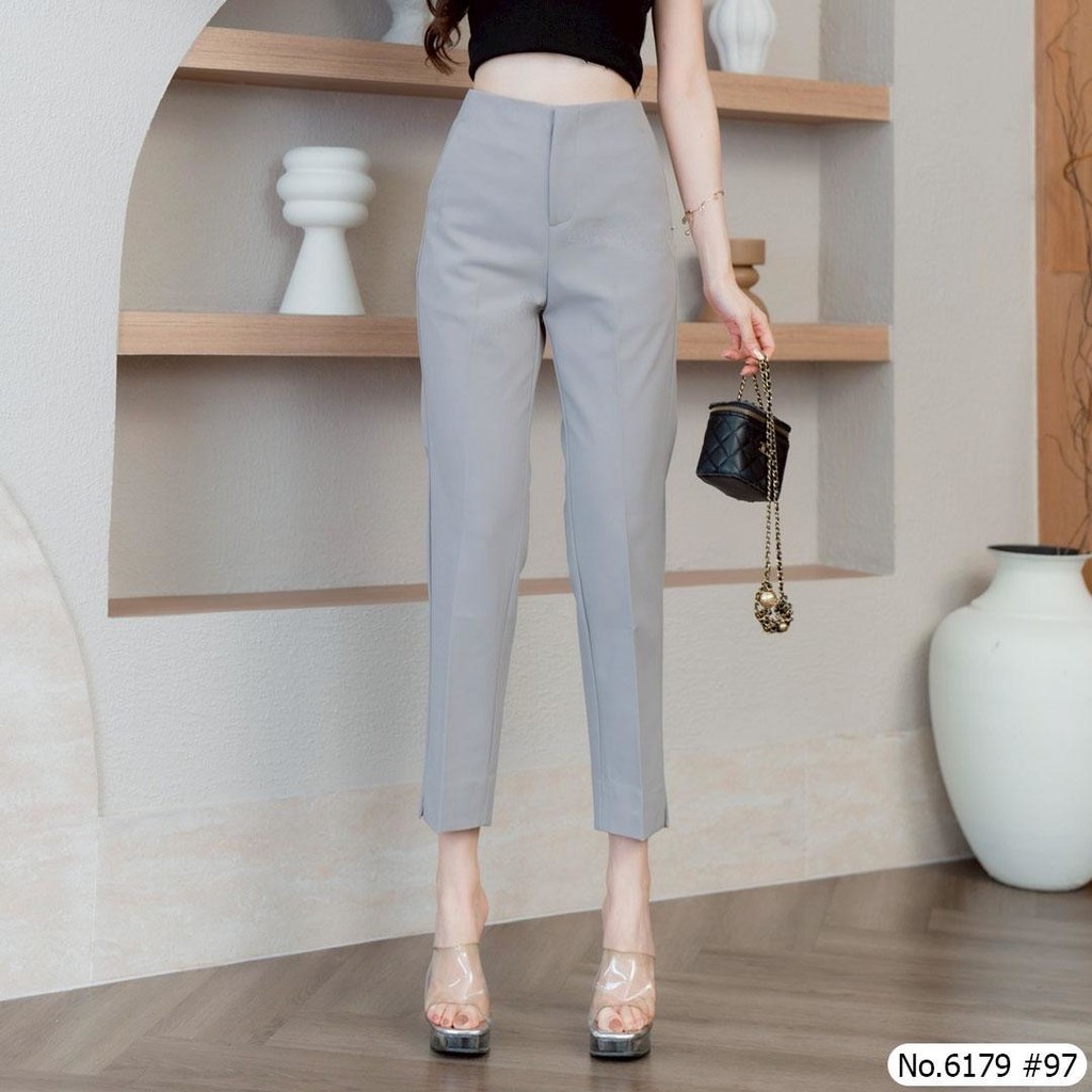 กางเกง9ส่วน No.6179 Maristar ผ้ายืด Softtech ปลายขาตัด งานห้าง