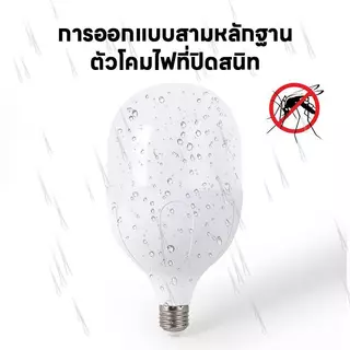 【HS】หลอดไฟ LED ทรงตุ้มใหญ่ E27, วัตต์แท้ 128W สว่างสุดๆ, ติดตั้งง่าย ประหยัดไฟ, ใช้สำหรับโรงงาน/โกดัง/ห้องนั่งเล่น HS-HW