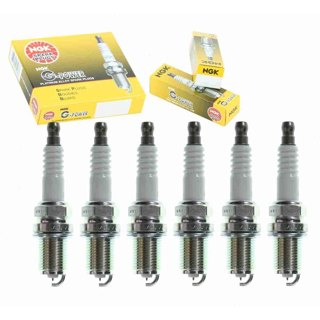 หัวเทียน NGK G-Power 6 ชิ้นเข้ากันได้กับ Acura RL 3.5L V6 1996-2004