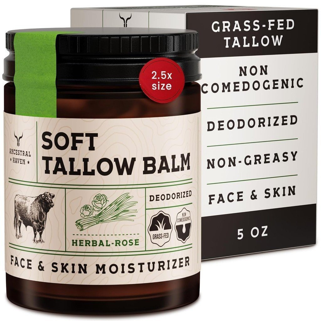 Beef Tallow for Skin - Beef Tallow For Face Moisturizer - Beef Tallow Moisturizer - Tallow Balm - Gr