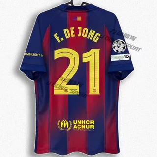 แฟนๆ edition 25/26 เสื้อฟุตบอล Barcelona Home UCL ขนาด 100-6XL