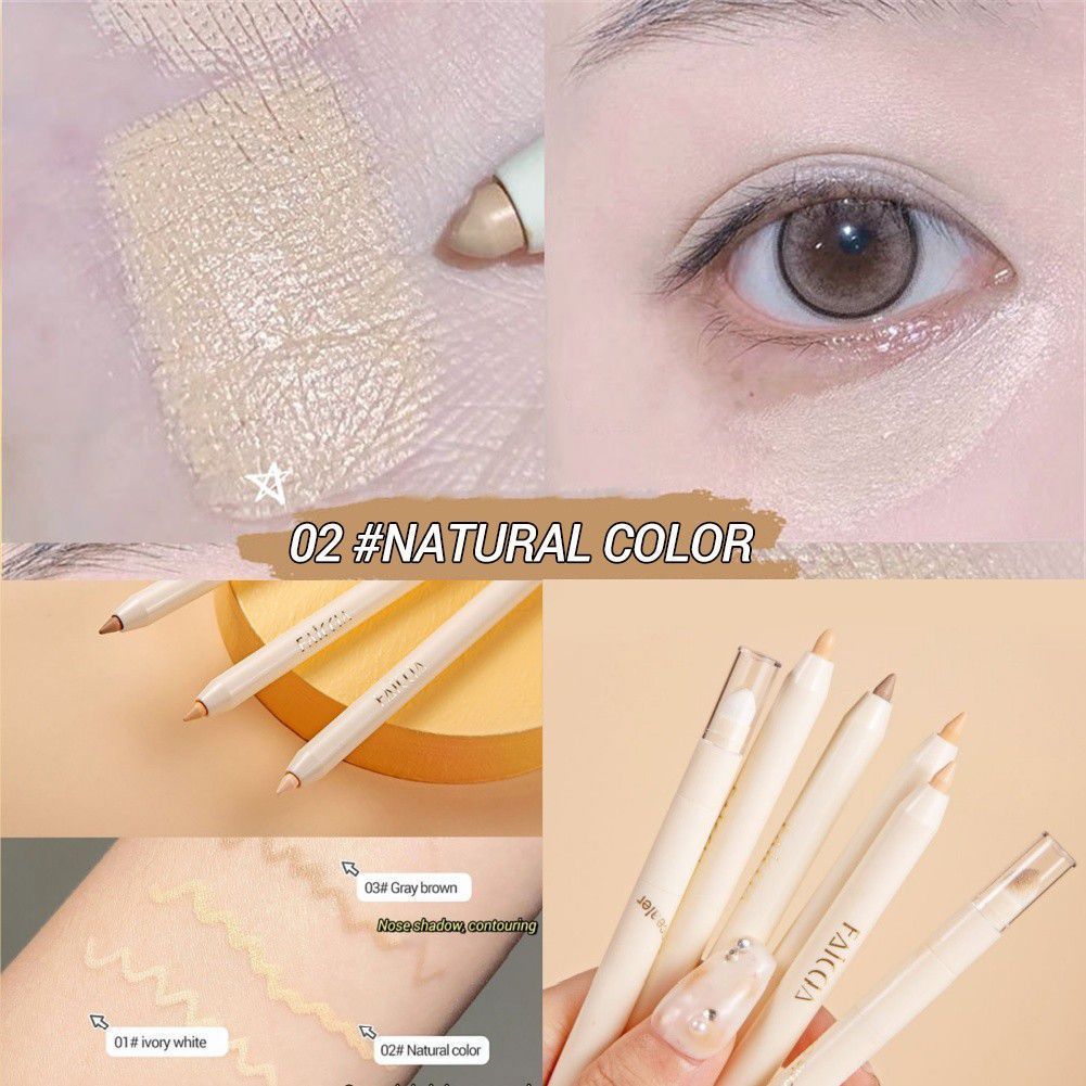 Faiccia ปากกาคอนซีลเลอร์ 2 หัว 2 ชิ้น Silkworm Crouching Silkworm Sketching Spot และ Freckle คอนซีลเ